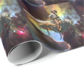 Space Cowboy Cadeaupapier (Rol Hoek)