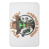 Space Cowboy Funny Alien Badmat (Voorkant Verticaal)