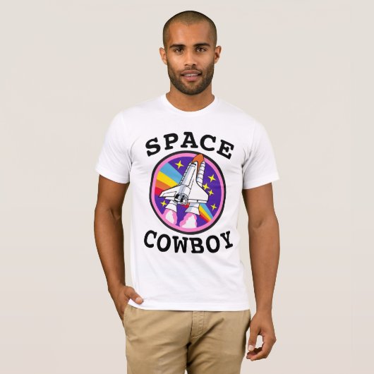 SPACE COWBOY  MANNEN T-SHIRT (Voorkant volledig)