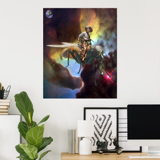 Space Cowboy Poster (Thuiskantoor)