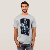 Space Cowboy Sci-Fi Western T-shirt (Voorkant volledig)