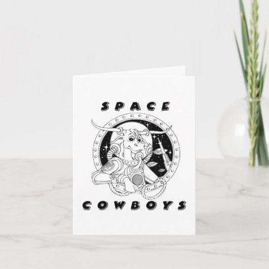 Space Cowboys Notecard Kaart (Voorkant)