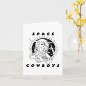 Space Cowboys Notecard Kaart (Gele Bloem)