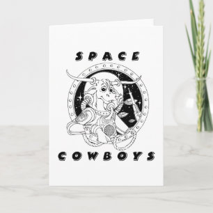 Space Cowboys Wenskaart Kaart