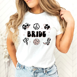 Space Cowgirl Bachelorette Bride Shirt