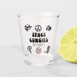 Space Cowgirl Bachelorette Shot Glass Glas