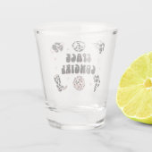 Space Cowgirl Bachelorette Shot Glass Shot Glas (Achterkant)