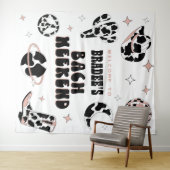 Space Cowgirl Bachelorette Wandkleed (In Situ (horizontaal))