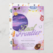Space Cowgirl Bachelorette Weekend uitnodiging (Voorkant / Achterkant)