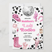 Space Cowgirl Laatste Rodeo Meisjesweekend Kaart (Voorkant)