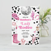 Space Cowgirl Laatste Rodeo Meisjesweekend Kaart (Staand voorkant)