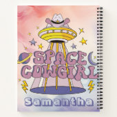 Space Cowgirl spiraal Notitieboek (Achterkant)