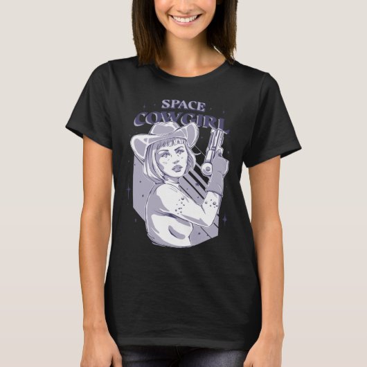Space Cowgirl T-shirt (Voorkant)