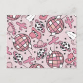 Space Cowgirl Uitnodiging Bachelorette (Achterkant)