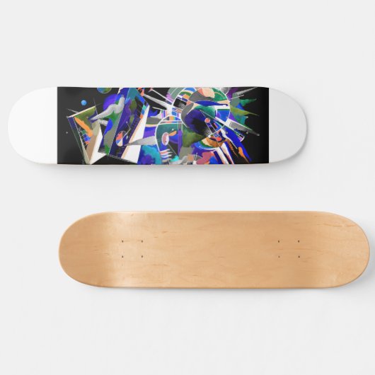 Space crash skateboard deck (Horizontaal)