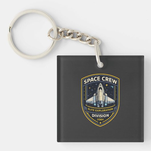 Space Crew Exploration Division Academy Keychain  (voorkant)