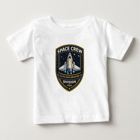 Space Crew Exploration Division Baby T-Shirt (Voorkant)