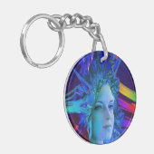 Space Crystal Sleutelhanger (Voorkant Links)