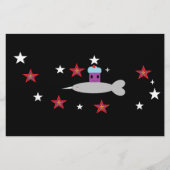 Space Cupcake en Mr Narwhal Briefpapier (Voorkant)