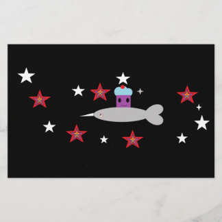 Space Cupcake en Mr Narwhal Briefpapier