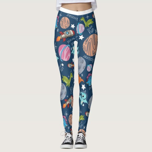 Space Dino joggers Leggings (Voorkant)