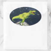 Space Dinosaur Captain T-rex Sticker (Tas)