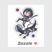 Space Dinosaur Sticker (Vel)