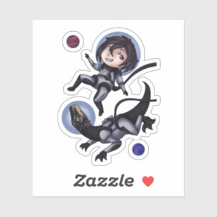 Space Dinosaur Sticker