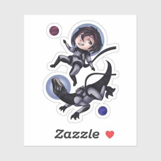 Space Dinosaur Sticker (Vel)
