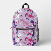 Space Dinosaurs, Cute Dinosaurs, Stars, Space Ship Bedrukte Rugzak (Voorkant)