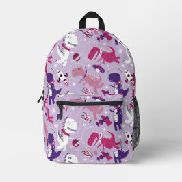 Space Dinosaurs, Cute Dinosaurs, Stars, Space Ship Bedrukte Rugzak