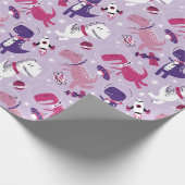 Space Dinosaurs, Cute Dinosaurs, Stars, Space Ship Cadeaupapier (Hoek)