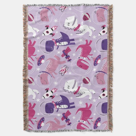 Space Dinosaurs, Cute Dinosaurs, Stars, Space Ship Deken (Voorkant Verticaal)