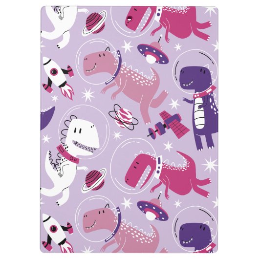 Space Dinosaurs, Cute Dinosaurs, Stars, Space Ship Klembord (Achterkant)