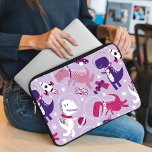 Space Dinosaurs, Cute Dinosaurs, Stars, Space Ship Laptop Sleeve<br><div class="desc">Schattige,  leuk en schattig patroon met ruimtedinosaurussen. Modern en trendy cadeau,  perfect voor de dinosaurusliefhebber in je leven.</div>