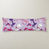 Space Dinosaurs, Cute Dinosaurs, Stars, Space Ship Lichaamskussen (Achterkant)