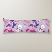 Space Dinosaurs, Cute Dinosaurs, Stars, Space Ship Lichaamskussen (Voorkant)