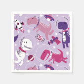 Space Dinosaurs, Cute Dinosaurs, Stars, Space Ship Servet (Voorkant)