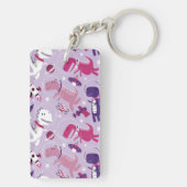 Space Dinosaurs, Cute Dinosaurs, Stars, Space Ship Sleutelhanger (achterkant)