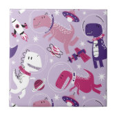 Space Dinosaurs, Cute Dinosaurs, Stars, Space Ship Tegeltje (Voorkant)