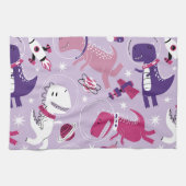 Space Dinosaurs, Cute Dinosaurs, Stars, Space Ship Theedoek (Horizontaal)