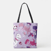 Space Dinosaurs, Cute Dinosaurs, Stars, Space Ship Tote Bag (Achterkant)