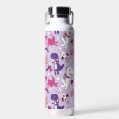 Space Dinosaurs, Cute Dinosaurs, Stars, Space Ship Waterfles (Voorkant)