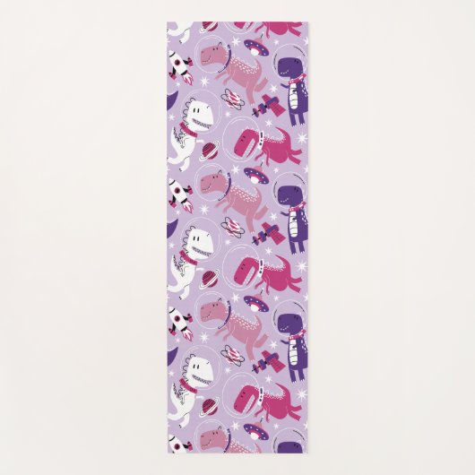 Space Dinosaurs, Cute Dinosaurs, Stars, Space Ship Yogamat (Voorkant)