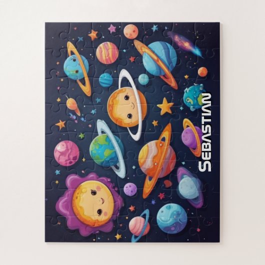 Space Discovery op maat Legpuzzel (Verticaal)