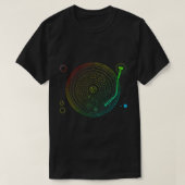 Space DJ-afbeelding - Solar System Platenspeler ED T-shirt (Design voorkant)