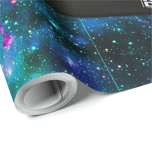 Space dj cat pizza cadeaupapier (Rol Hoek)