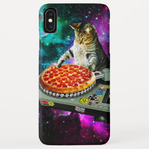 Space dj cat pizza Case-Mate iPhone case
