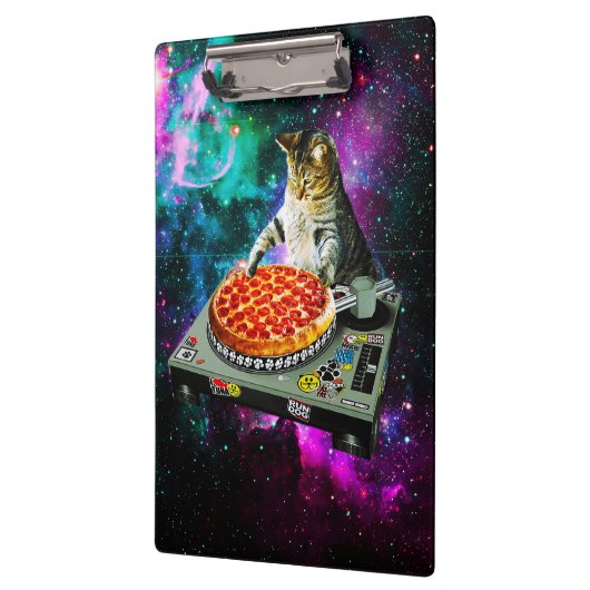 Space dj cat pizza klembord (Links)