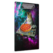 Space dj cat pizza klembord (Rechts)